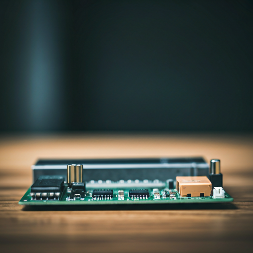 Cybersecurity hardware close up